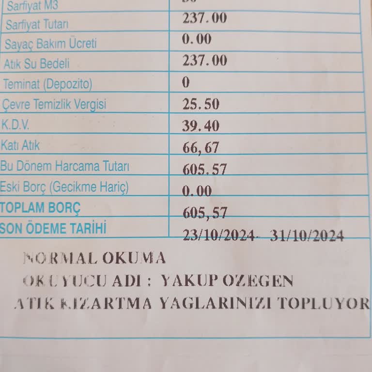 Faturada Aniden Artan Katı Atık Bedeli Şoku