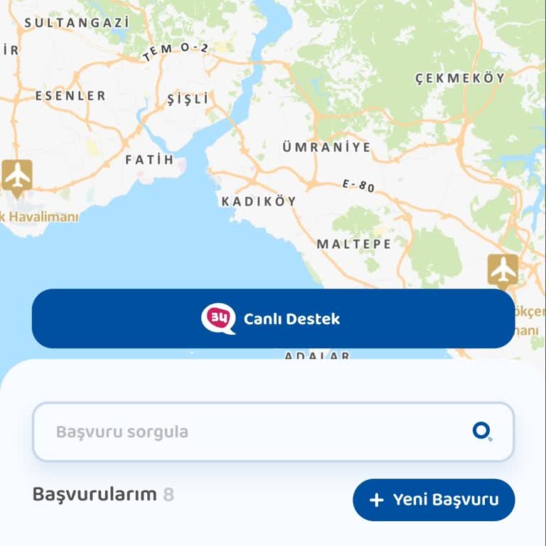 İstanbul Büyükşehir Belediyesi Çözüm Merkezi'nden Geri Dönüş Bekleyen Vatandaş