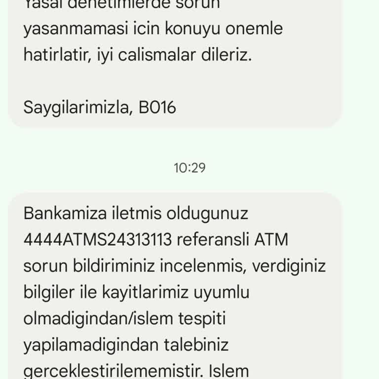 ATM'de Sıkışan Para Ve Müşteri Hizmetleri Sorunu