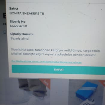 Sipariş Verildi, Kargo Bilgisi Yok