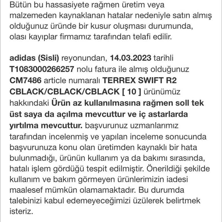 Adidas Ayakkabı Sorunu Ve Yanıltıcı Satış Taktikleri