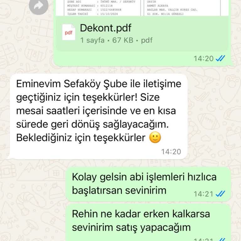 Eminevim Sefaköy'de Rehin Sorunu Ve Kötü Hizmet Deneyimi