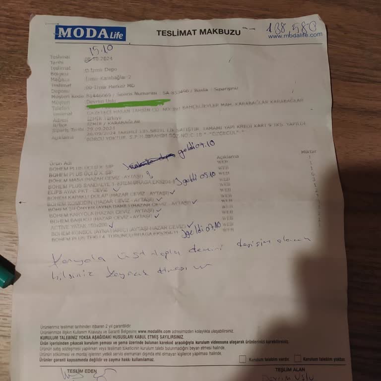 Modalife Şubesinden Alınan Ürünlerde İletişim Ve Destek Sorunu
