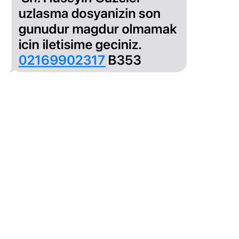Asılsız Mesajlarla Mağduriyet Tehdidi