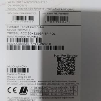 Lenovo Tabletin Garantisi Neden Geçersiz Çıktı