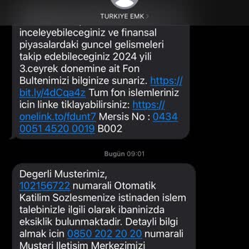 Otomatik BES Çıkışında Yaşanan Sorun
