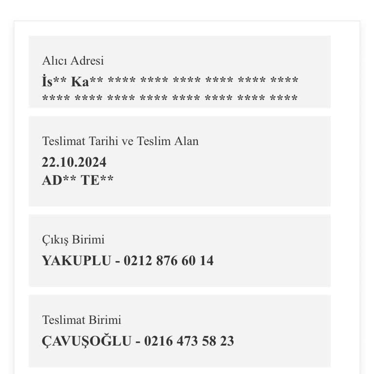 Kargo Teslimatı Ve İletişim Sorunları