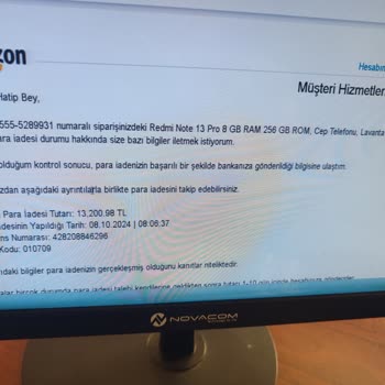 Amazon'da Para İadesi Sorunu Ve Müşteri Hizmetleri Karışıklığı