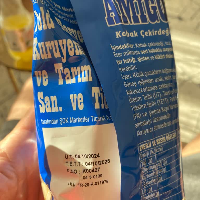 Amigo Kabak Çekirdeği Hayal Kırıklığı