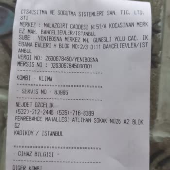 Baymak Kombi Ventil Değişiminde Fahiş Fiyat Mağduriyeti