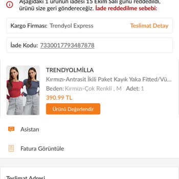 Eksik Ürün İadesi Ve Para İadesi Sorunu