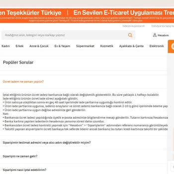 Sipariş İptali Ve Ücret İadesi Sorunu