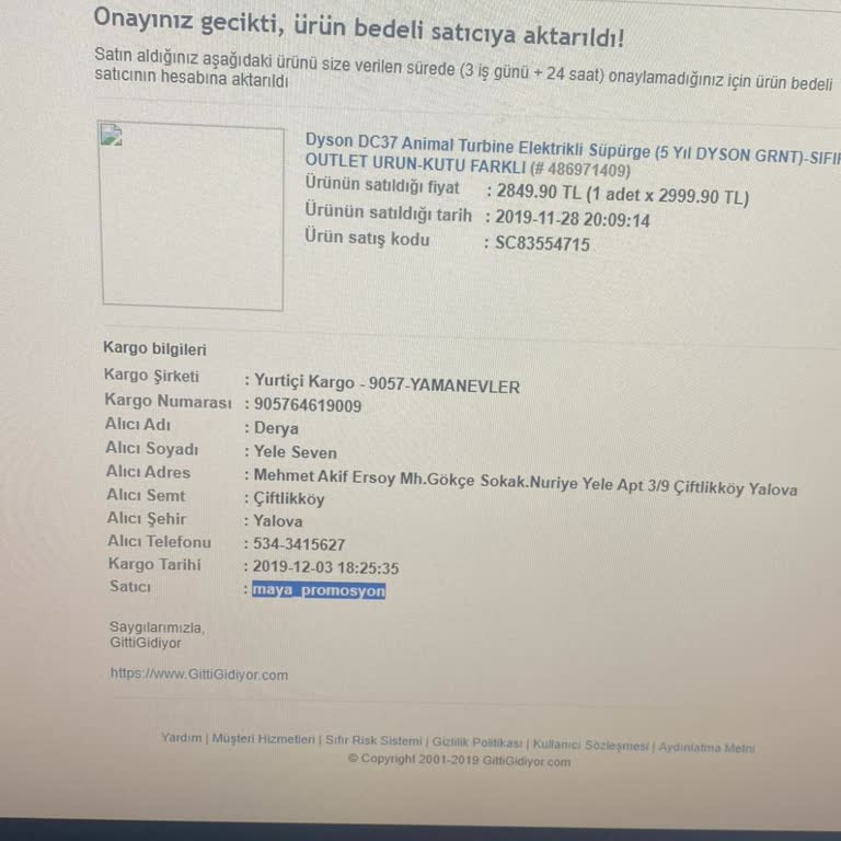 Garantisi Devam Eden Dyson Ürünü İçin Tamir Sorunu
