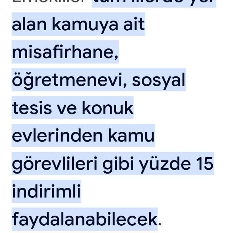 Gemlik Belediyesi Sosyal Tesisler Atatepe Emeklilere İndirim Yalanı
