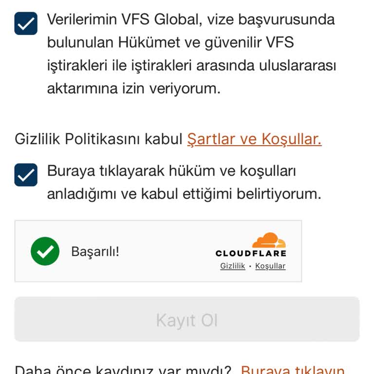 VFS Global'de Kayıt Sorunu Ve İletişim Eksikliği