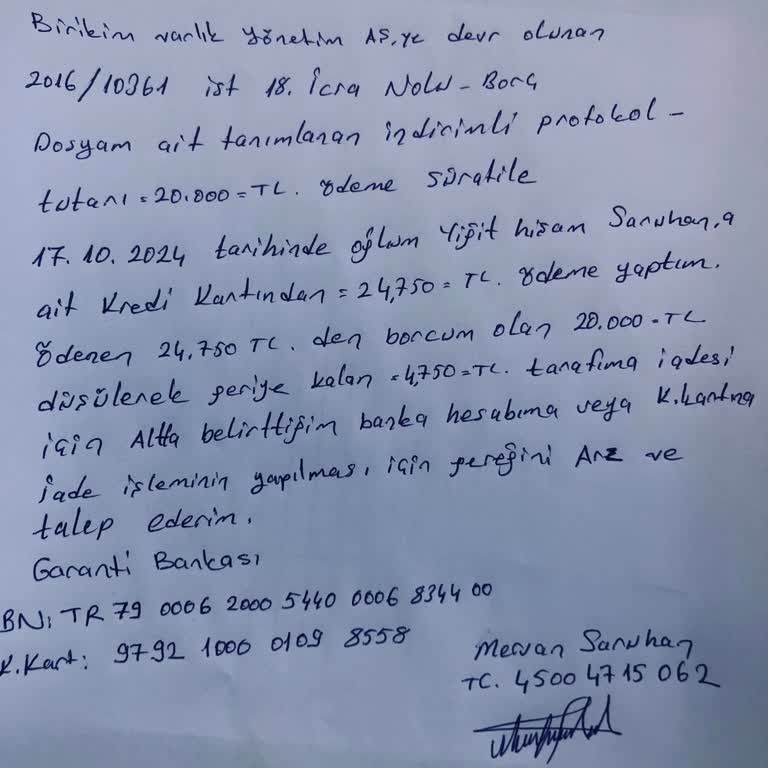 Fazla Ödeme İadesinde Sorun Yaşıyorum