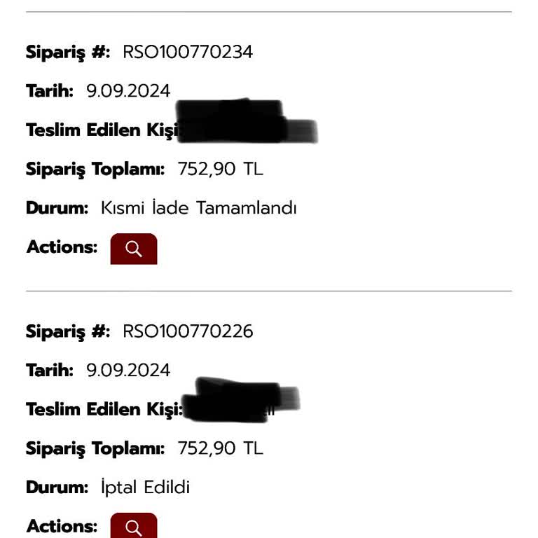 Eksik İade Ve İletişim Sorunu