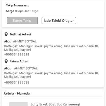 Yanlış Ürün Gönderimi Ve Yetersiz Müşteri Hizmetleri