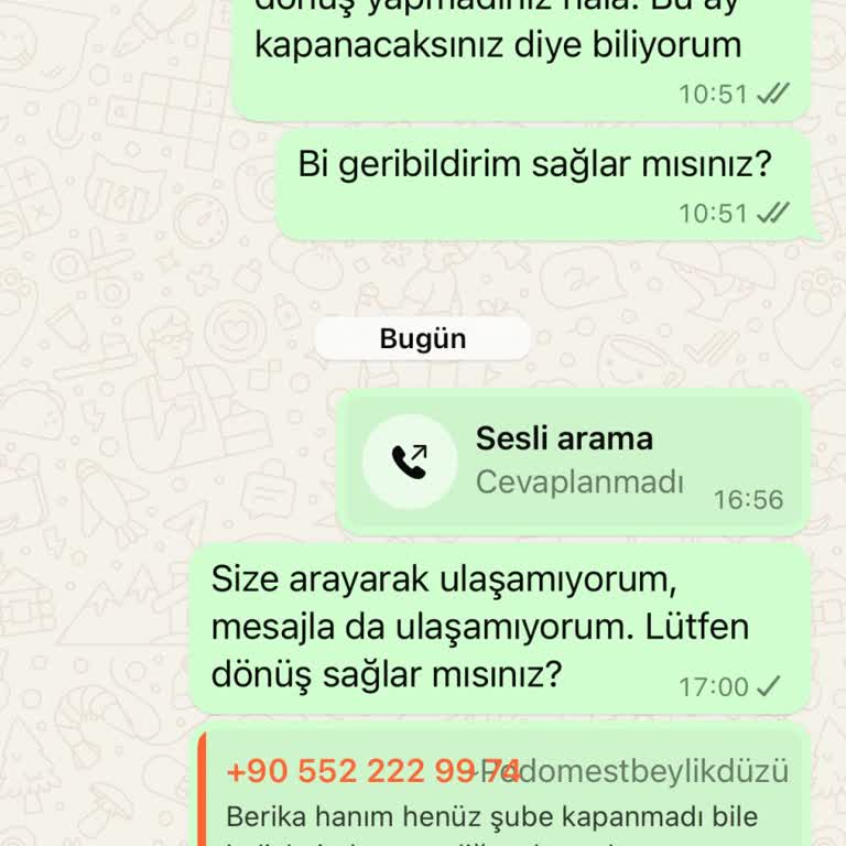 Podomest Beylikdüzü Şubesinin Kapanışı Sonrası İletişim Sorunu Ve İade Problemi