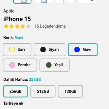 Vodafone Uygulamasında İphone 15 Alımında Sürekli Hata