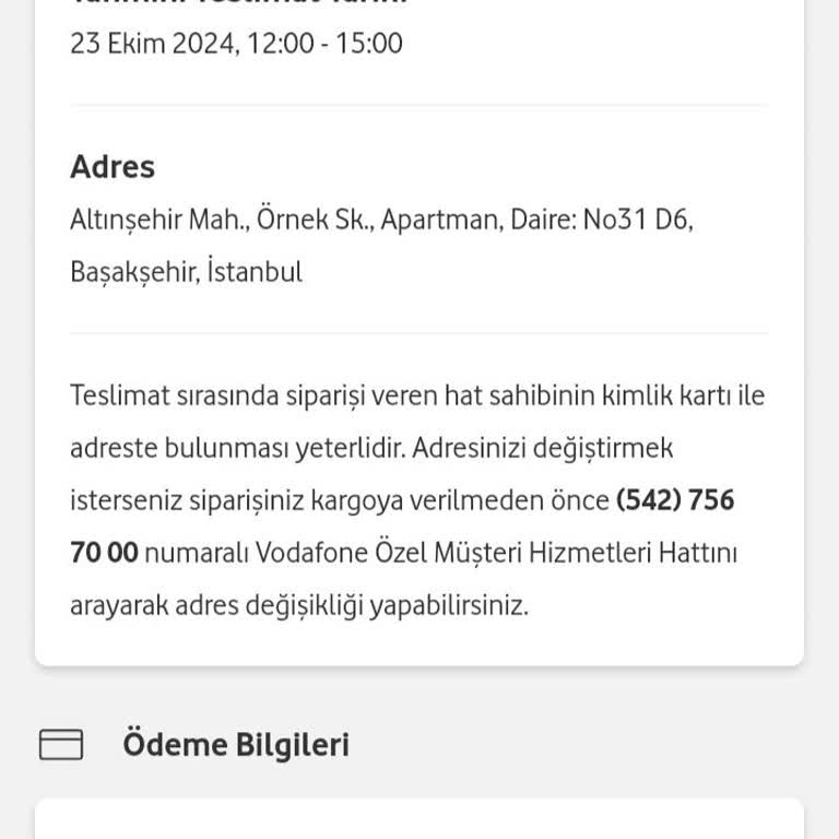 Vodafone Hızlı Teslimat Sorunu Ve İlgisizlik