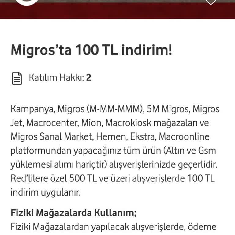 Vodafone Yanımda Uygulamasında Kullanılamayan İndirim Kodu Ve Yetersiz Müşteri Hizmeti
