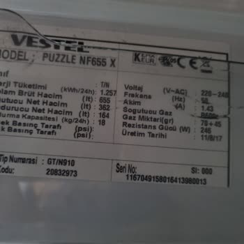 Vestel Buzdolabında Sürekli Arıza Ve Yetersiz Müşteri Hizmeti