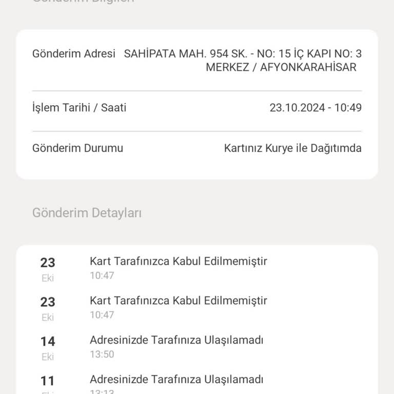 Kuryenet Teslimat Sorunu Ve Yanıltıcı Bilgilendirme
