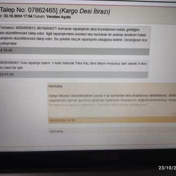 Hepsiburada Ve Hepsijet'in Hatalı Desi Hesaplamaları Ve Çözüm Eksikliği