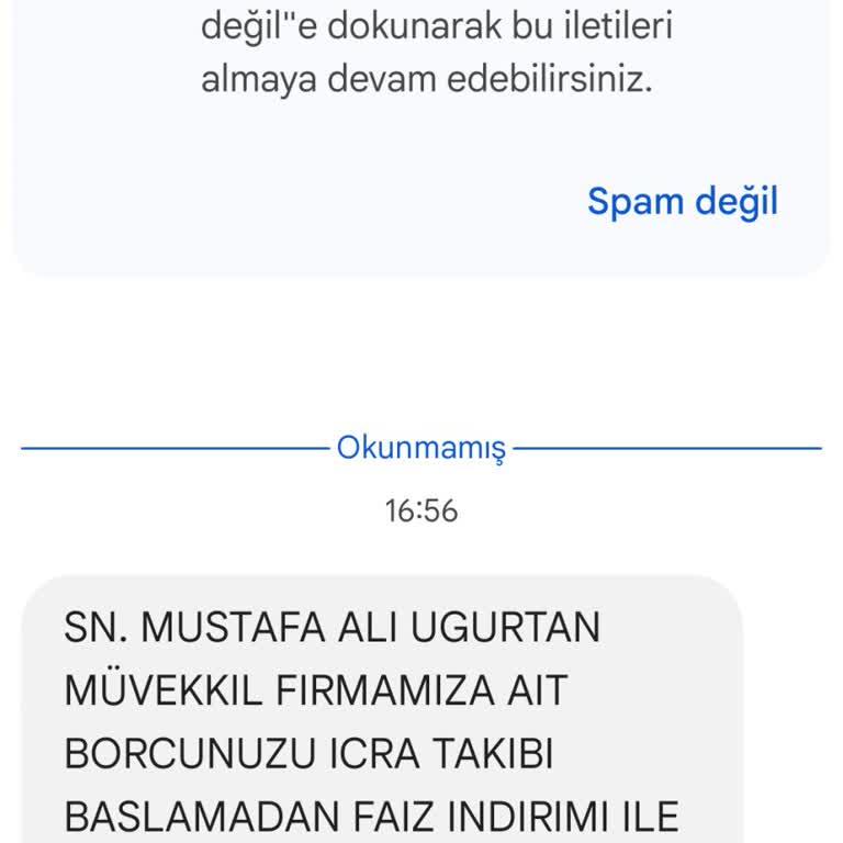 Hukuk Bürosundan İzinsiz Ve Yanıltıcı SMS Şikayeti