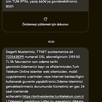 Ödenmiş Faturaya Ek Ücret Ve İnternet Sorunu