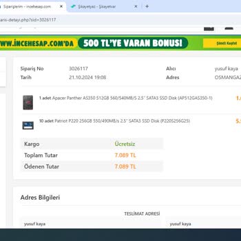 Kargo Süresi Beklentileri Karşılamıyor