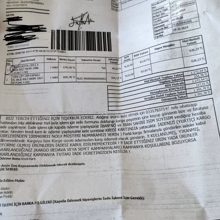 Eksik Ürün Teslimatı Ve Yanıltıcı İletişim Sorunu