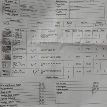 Eksik Ürün Ve İletişim Sorunu