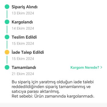 Eksik Ürün Ve Onaylanmayan İade Sorunu