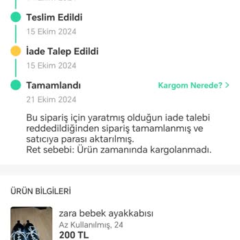 Eksik Ürün Ve Onaylanmayan İade Sorunu