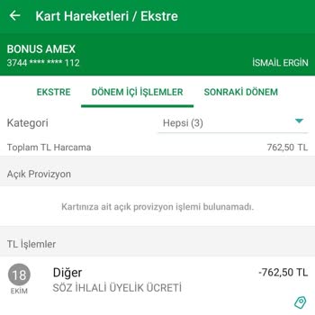 Haksız Kart Ücreti İadesi Talebi