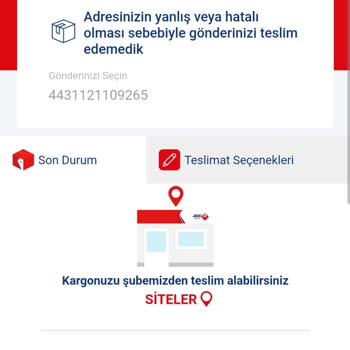 Yanlış Adres Bildirimi Nedeniyle Teslim Edilemeyen Kargo