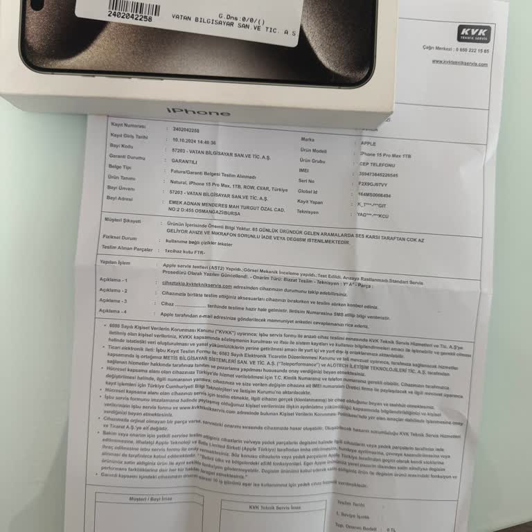 İPhone 15 Pro Max'te Sürekli Cızırtı Sorunu