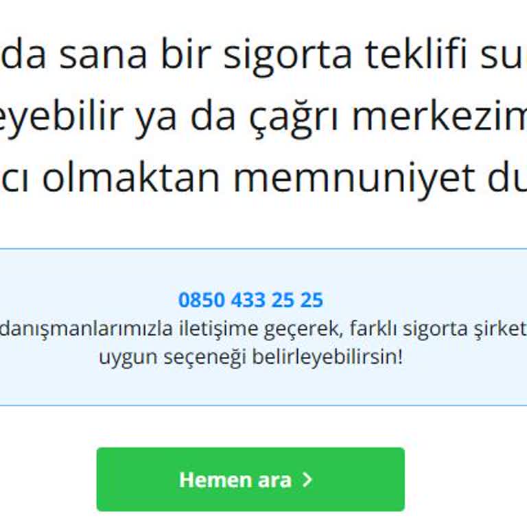 Kasko Teklifi Alırken Bilgi Toplama Sorunu