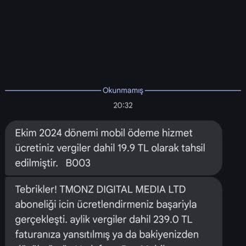 Beklenmedik Fatura Ücreti Ve Hukuki Tehdit