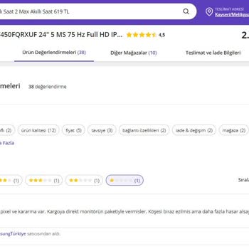 Samsung Monitörde Ölü Pixel Sorunu Ve N11'in Gizleme Çabası