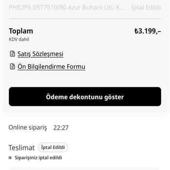Media Markt İptal Edilmeyen Sipariş Ve Geciken Para İadesi Sorunu