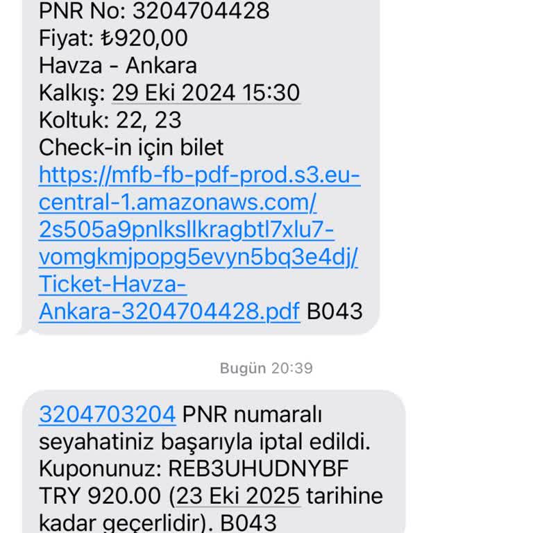 Bilet İptali İçin Çileli İletişim Ve Kupon Sorunu