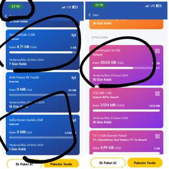 Hotspot Paketimden Yemeyen İnternet Paylaşımı Sorunu
