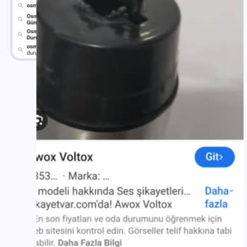 Awox Blender'ın Kalitesiz Parçası Ve Yetersiz Dayanıklılığı