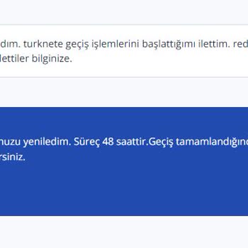 Geçiş İşlemlerinde Sürekli Red Kararı