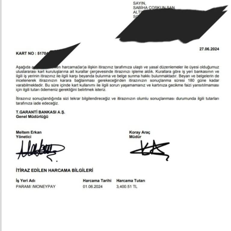 Banka Hesabımdan İzinsiz Para Çekildi, Mağdurum!