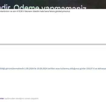 İptal Edilen Hat İçin Haksız Fatura Şoku