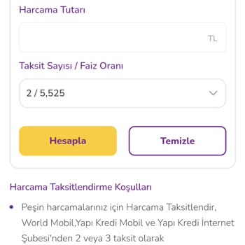 Web Sitesi Ve Uygulama Arasındaki Taksitlendirme Çelişkisi